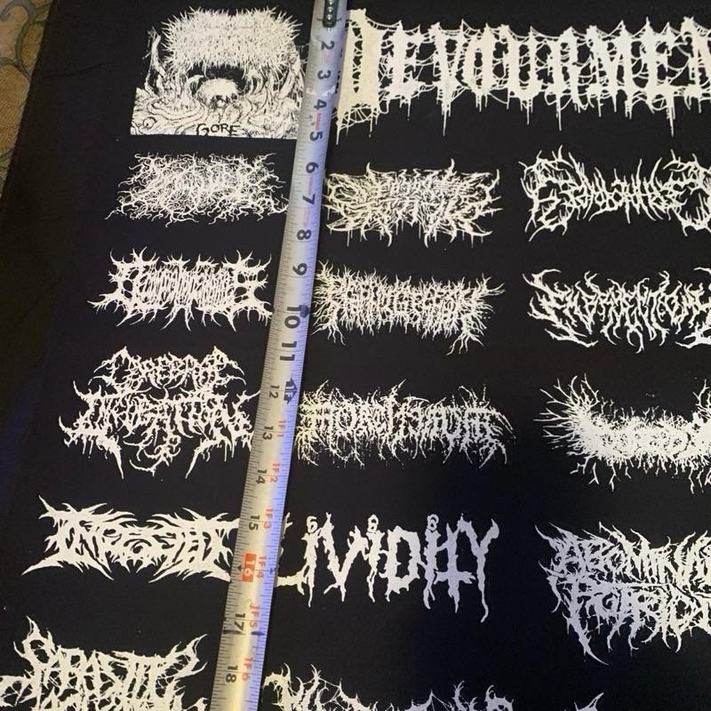 Brutal Death Metal Patches Sheet