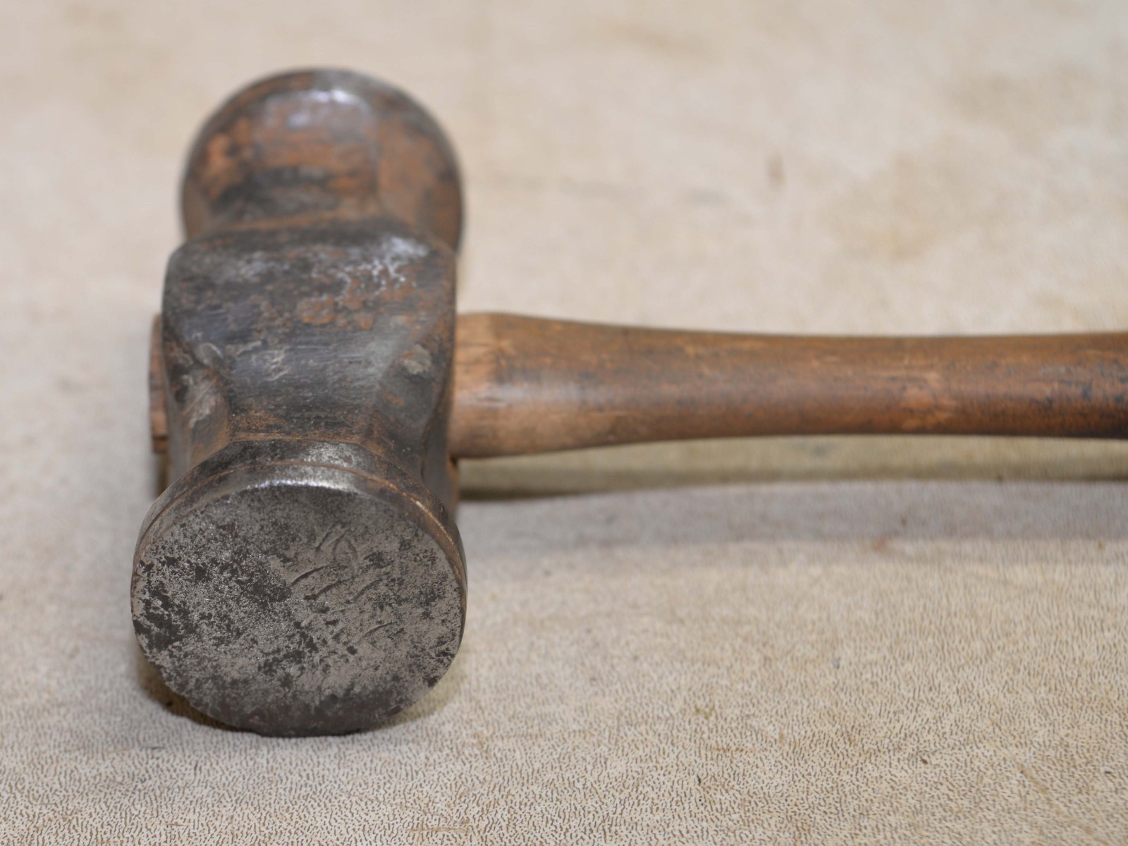 Rare S Darwin blacksmith copper silver smith double face raising hammer tool