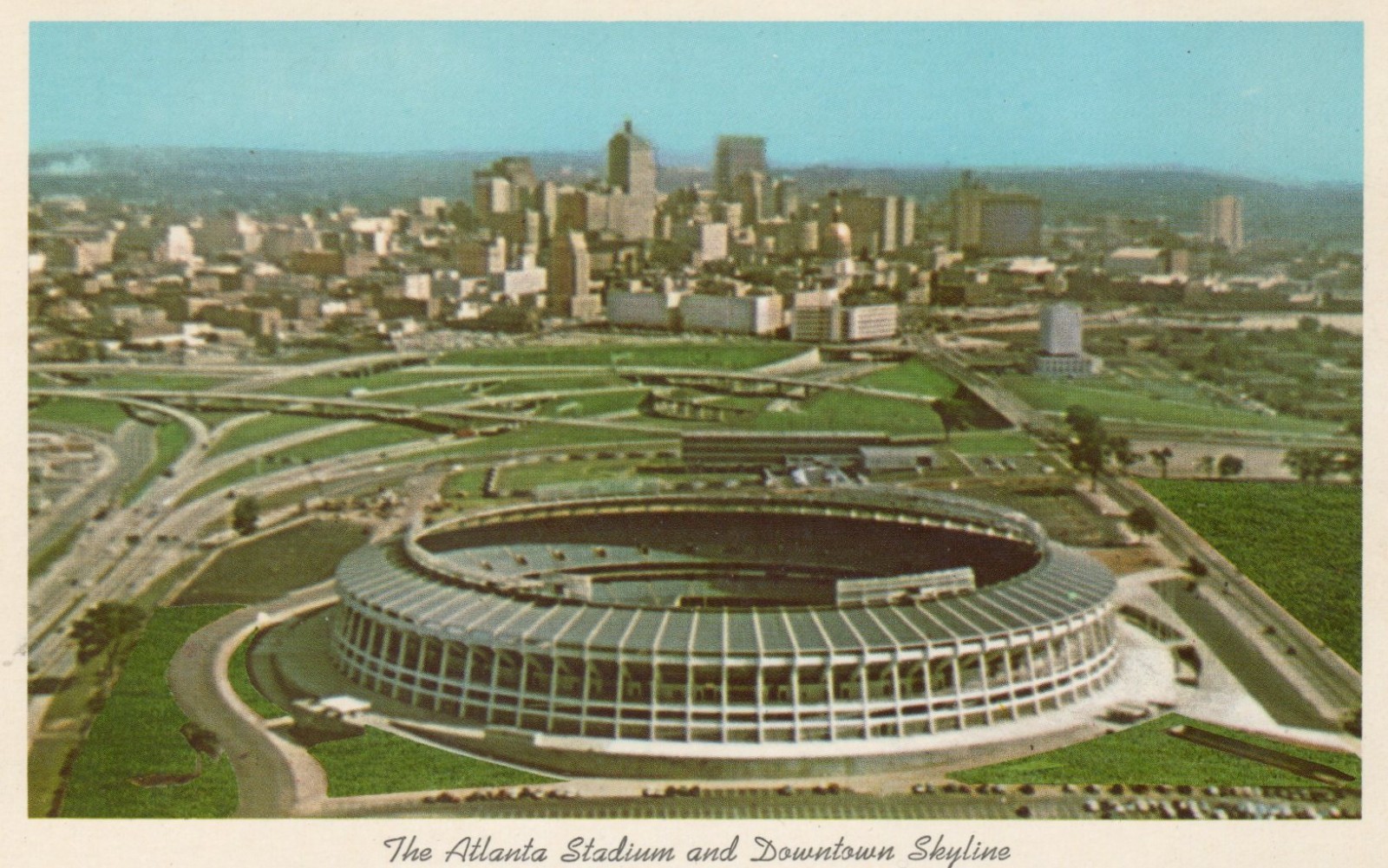 Vintage Postcard Altanta Stadium GA