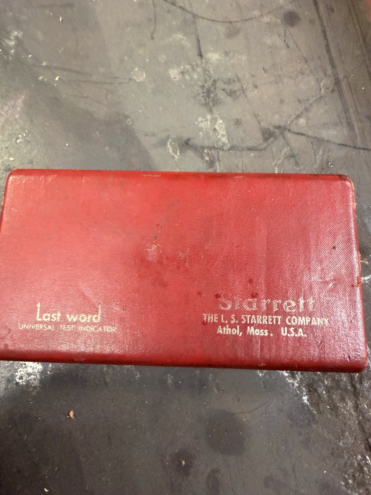 Starrett Last Word Dial Test Indicator Set w/ Attachments, Case