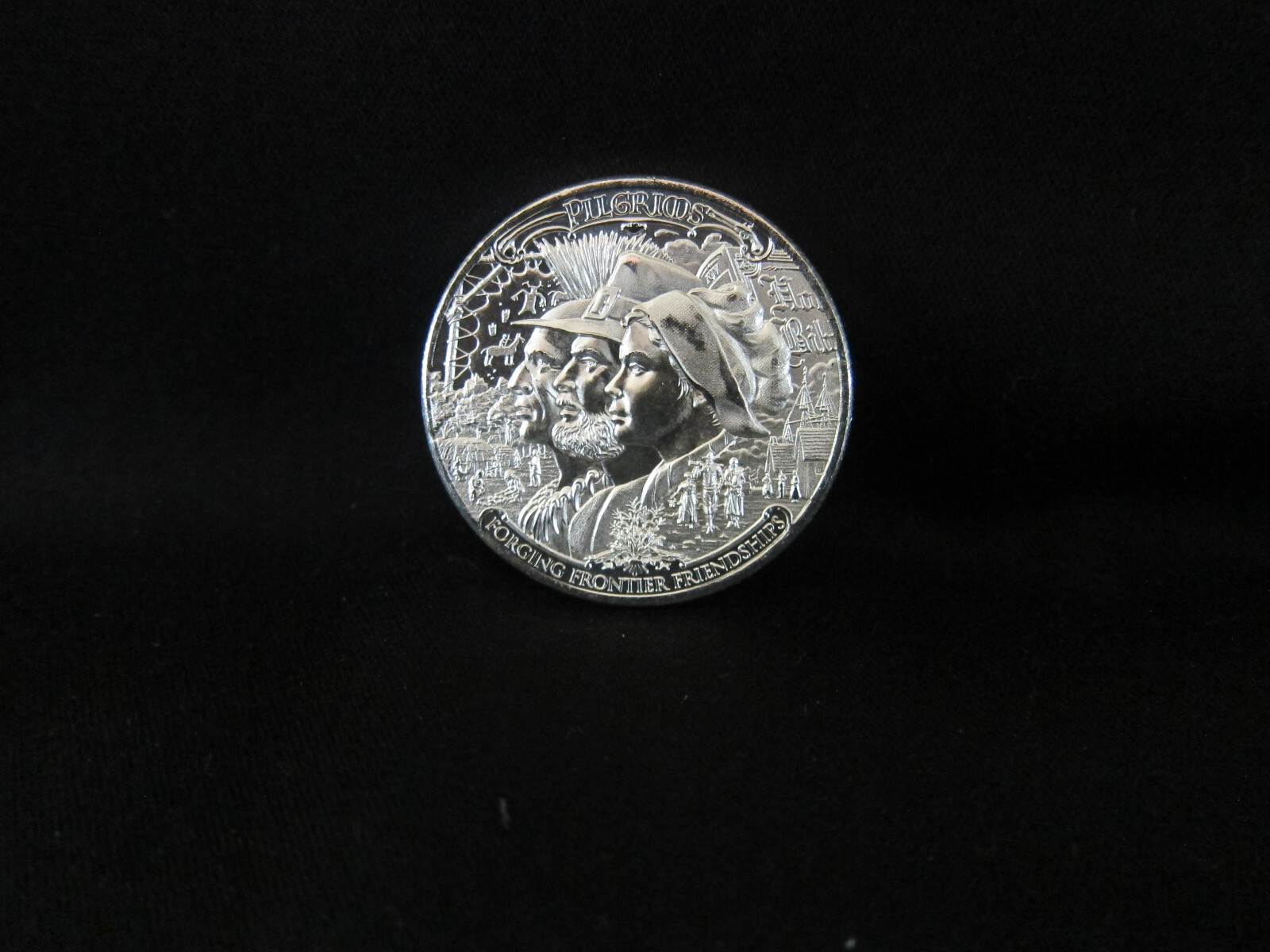 Frontiers Series - Pilgrims 1 oz .999 Silver USA Made BU Round HR Round Coin