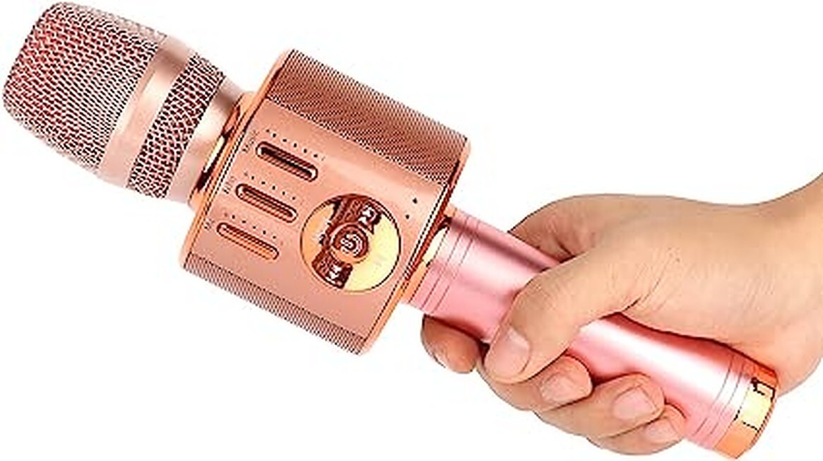 AML016 Microphone Wireless Karaoke Machine Handheld Portable Karaoke Mic Spea...