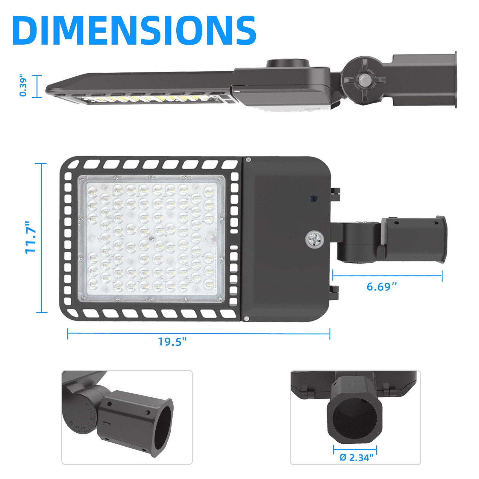 LED Parking Lot Light 200W,300W Commercial LED Area Light IP65 Led Shoebox Light