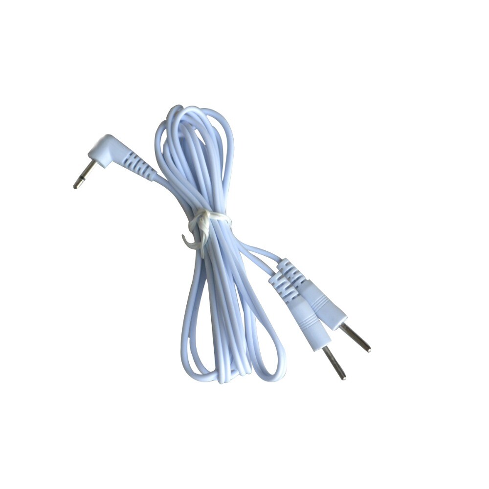5pcs Electrode 2mm Pin Lead Wires Connector Cable for Massager Device Jack 2.5mm