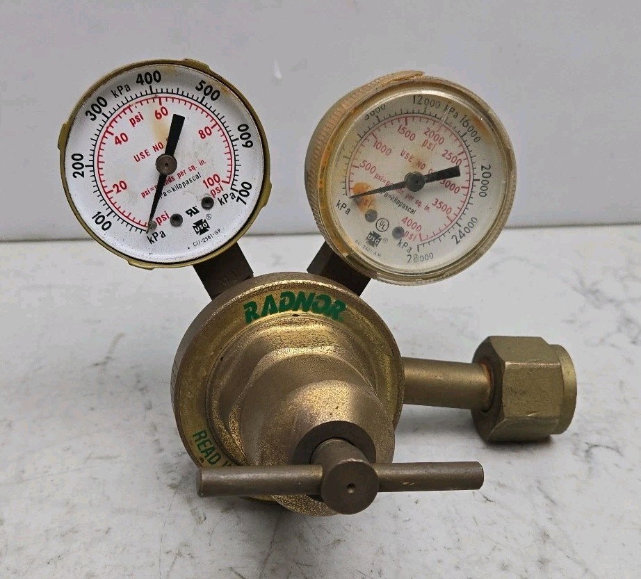 Radnor RC250-80-540 Compressed Gas Regulator 3000 Psig Used See Pictures Read