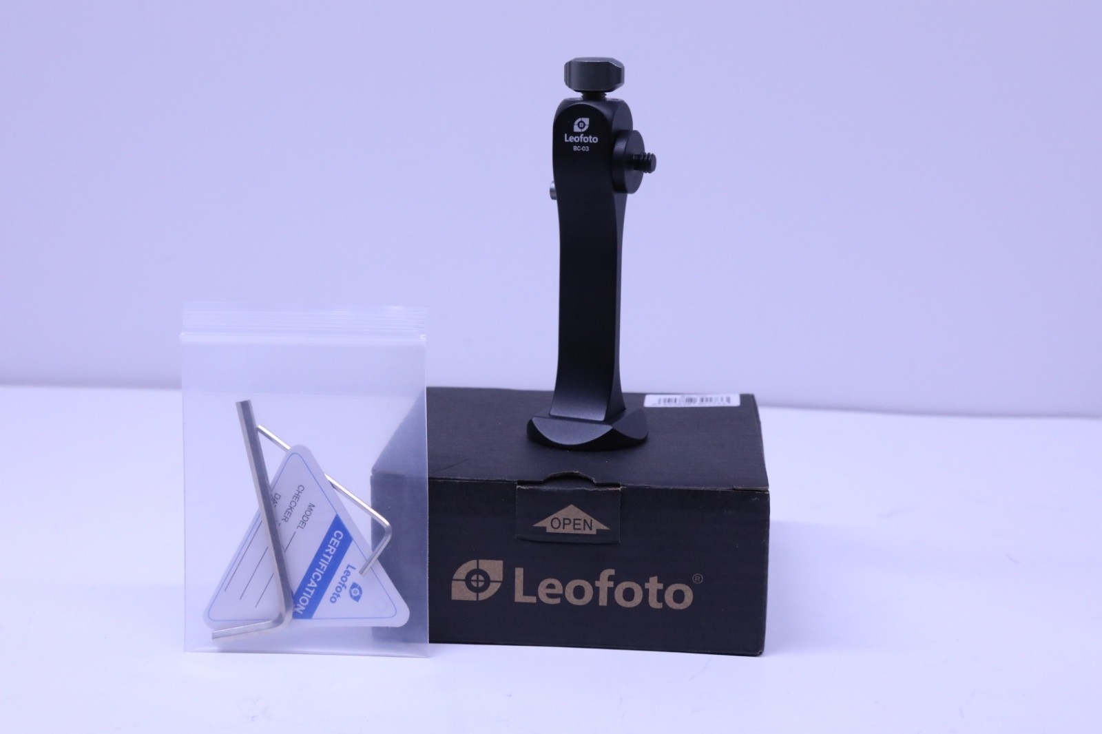 Leofoto BC-03 Hands Free Modular Binoculars Adapter, Arca Tripod Mount, Black