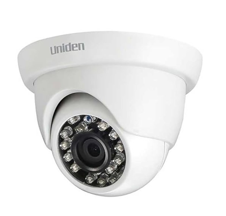 Uniden 1080p Dome Wired Surveillance Camera White, 100’ Night Vision, 2MP G710DC