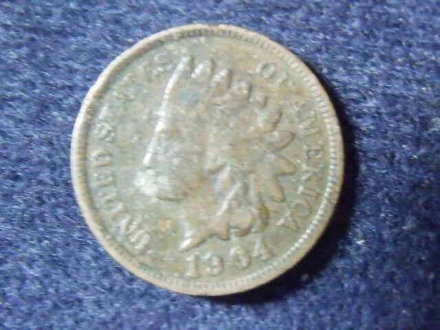 1904 Philadelphia Mint  Indian Head Cent VG DETAILS  FILLER FREE SHIPPING T-4