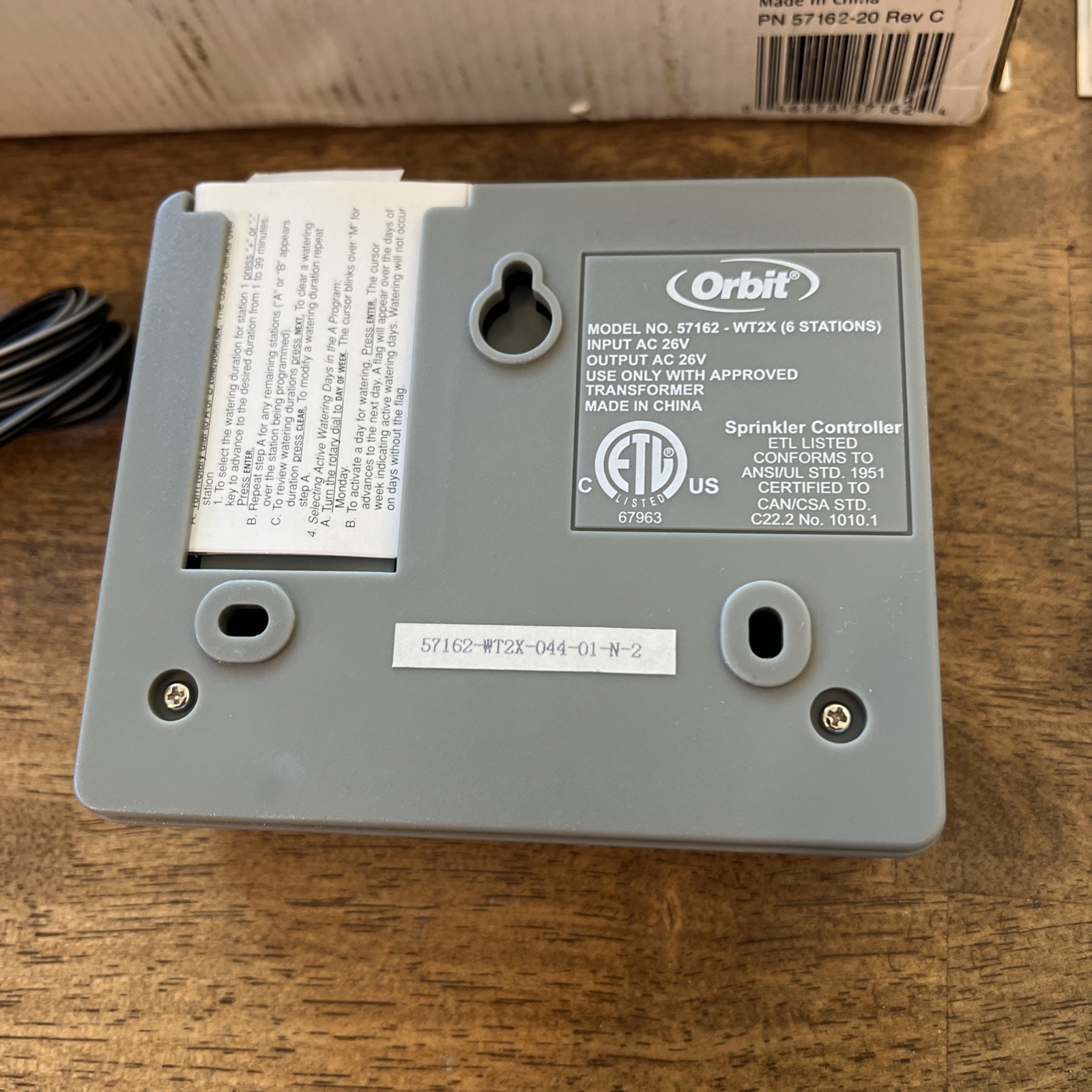 RARE - Orbit PRO SERIES POCKETSTAR 6 Station Sprinkler Timer Controller - NEW