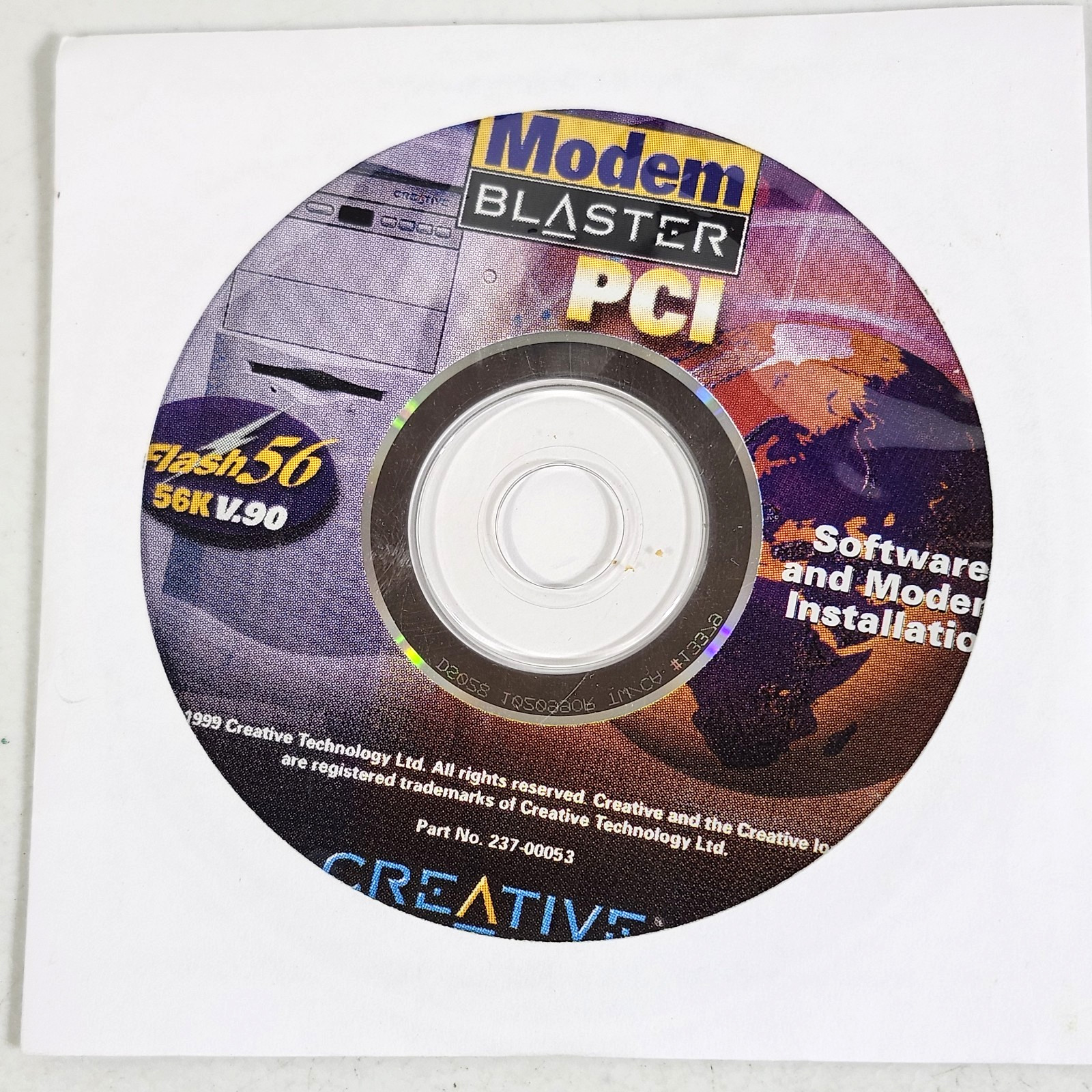 Vintage Creative Labs Modem Blaster Software Driver Disk
