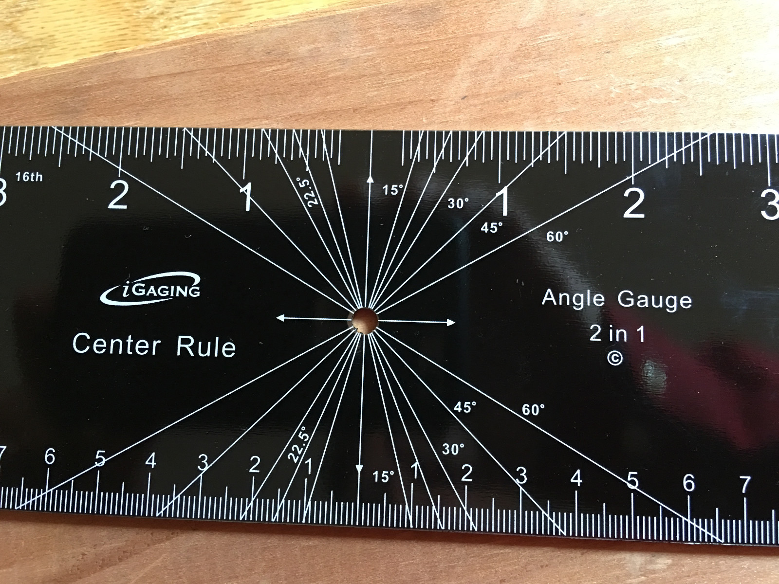 Igaging Center Rule and Angle Gauge