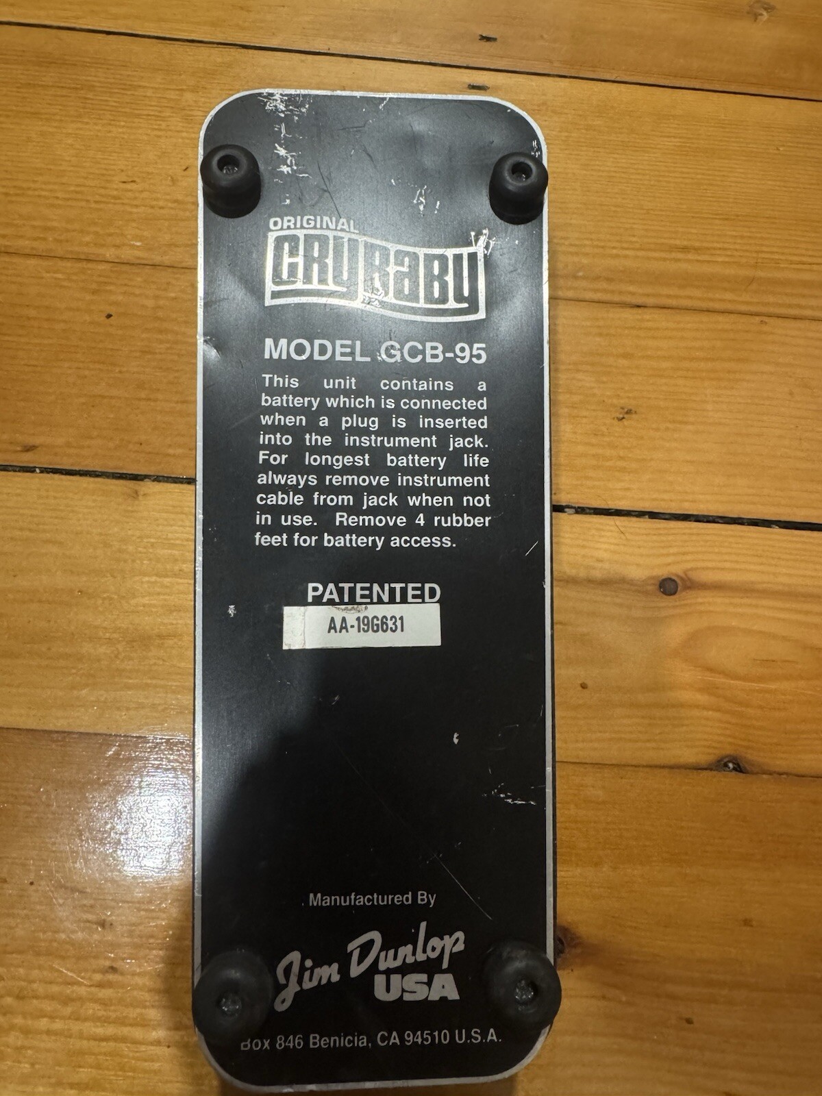 Dunlop Cry Baby Guitar Pedal - Black Untested