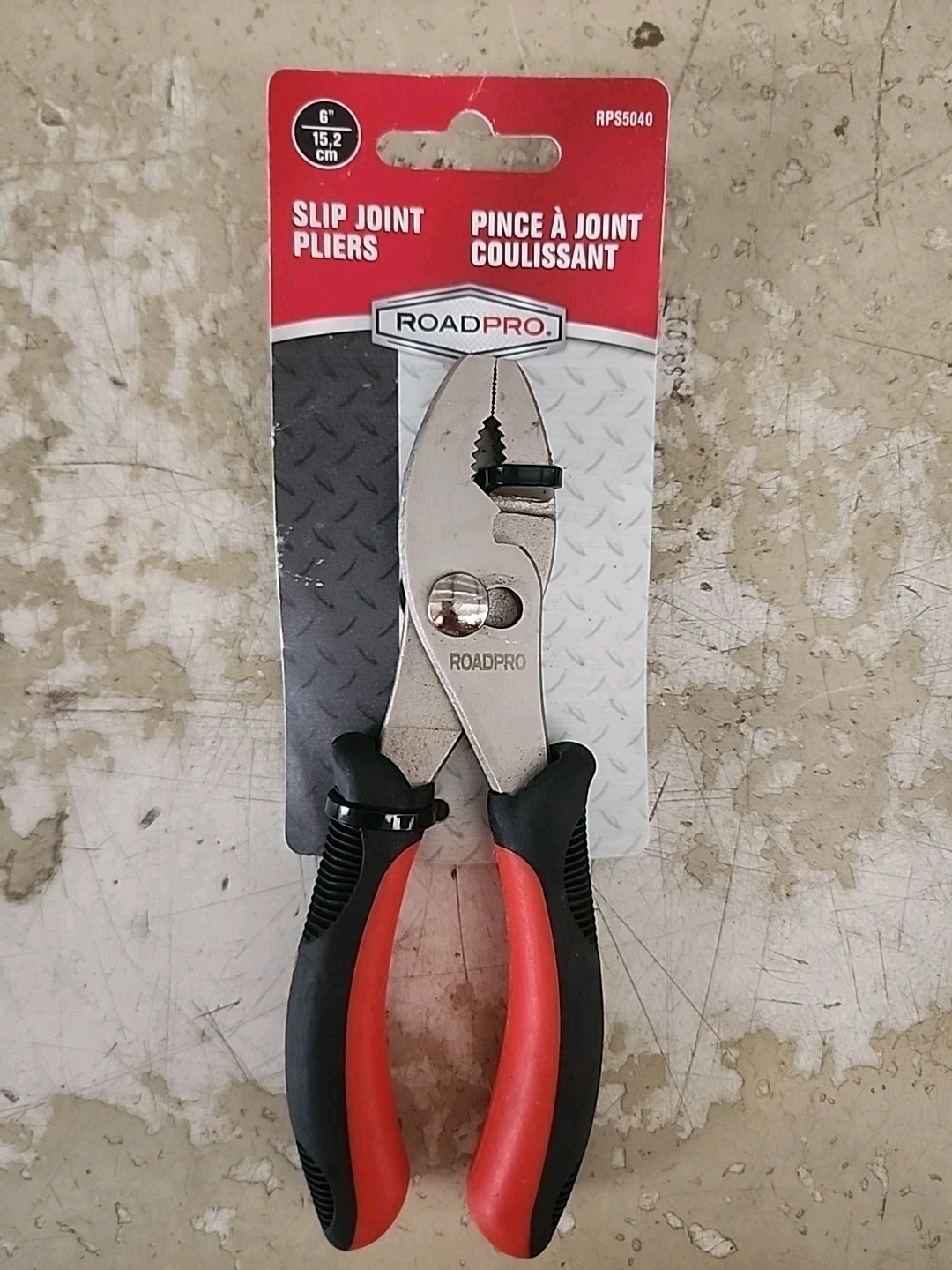 ROADPRO 6" SLIP JOINT PLIERS Easy Grip Handles  RPS5040