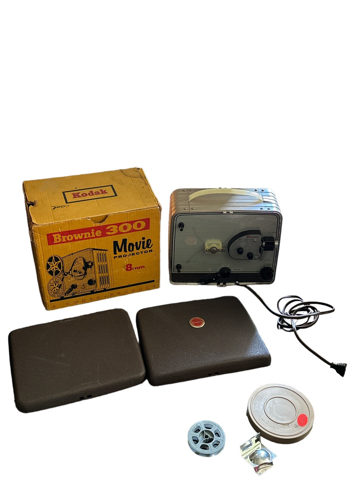 Vintage Brownie 300 Movie Projector 8mm Kodak Product 1/1.6 Lumenized Lens