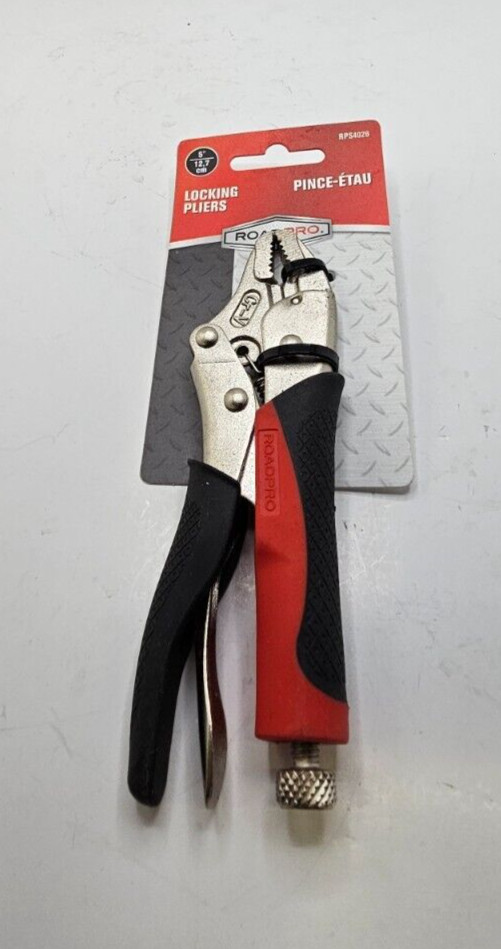 RoadPro 5" Curved Locking Jaw Pliers #RPS4026 Chrome Vanadium Steel