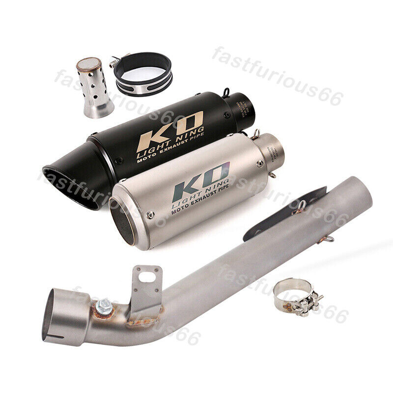 51mm Exhaust Tips Mid Link Pipe For Suzuki GSXR 1000 2007 2008 Muffler Silencers