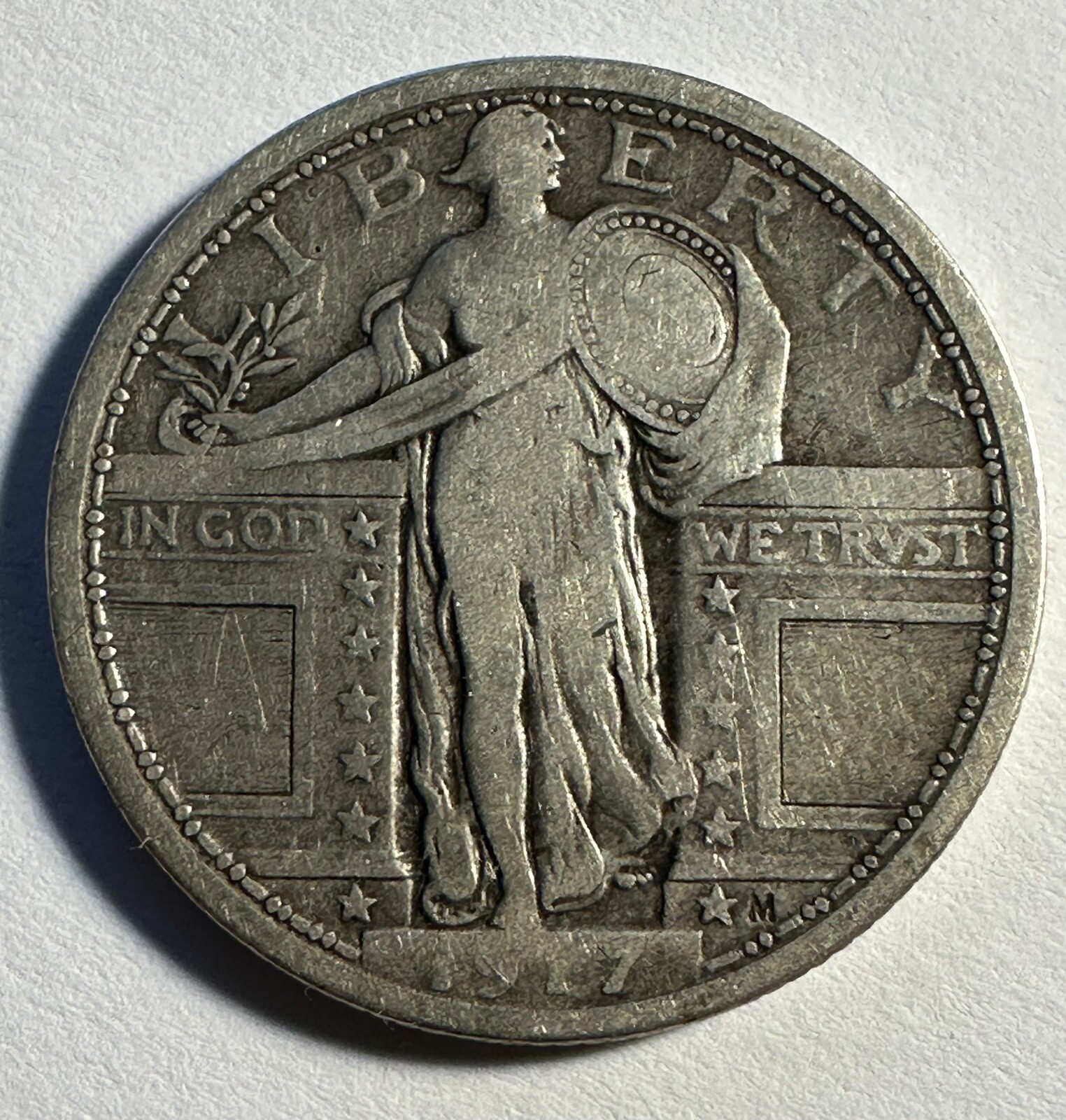 1917-P Type 1 Standing Liberty Quarter - (P12-29)