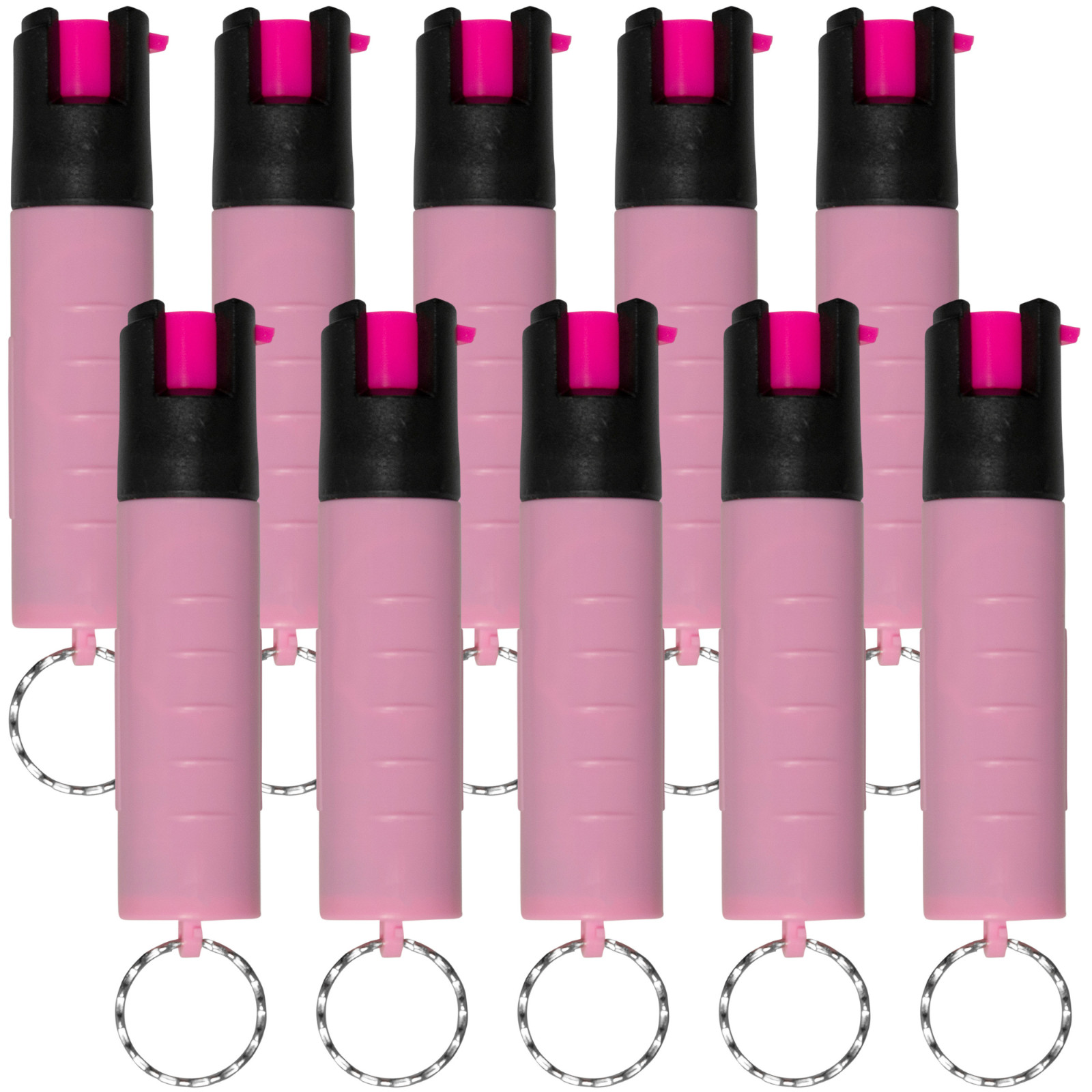 Police Magnum pepper spray keychain bulk self defense 10 PACK 3/4oz TL Keyring