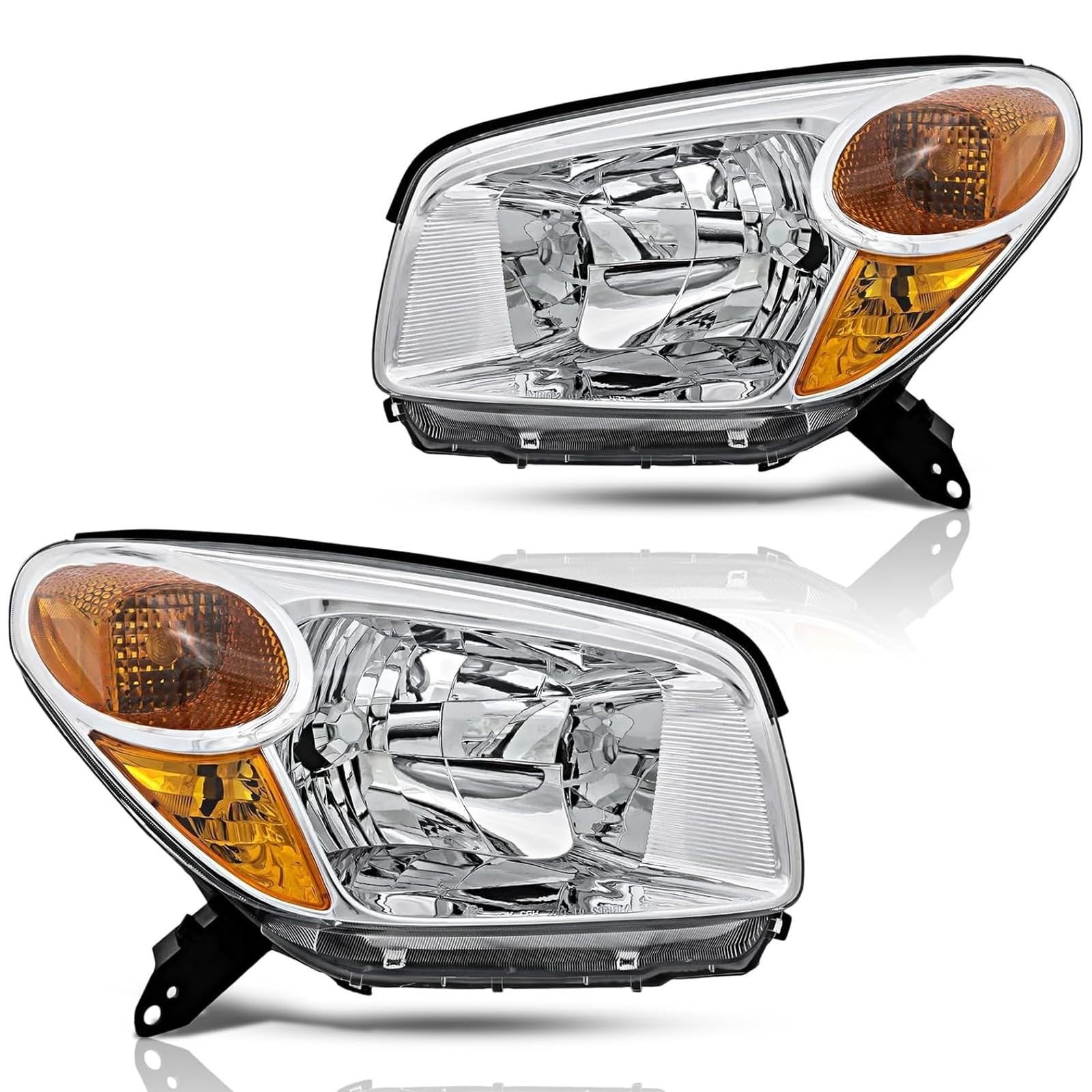 Headlights Assembly Compatible With 2004 2005 Toyota RAV4 Replacement Headlam...