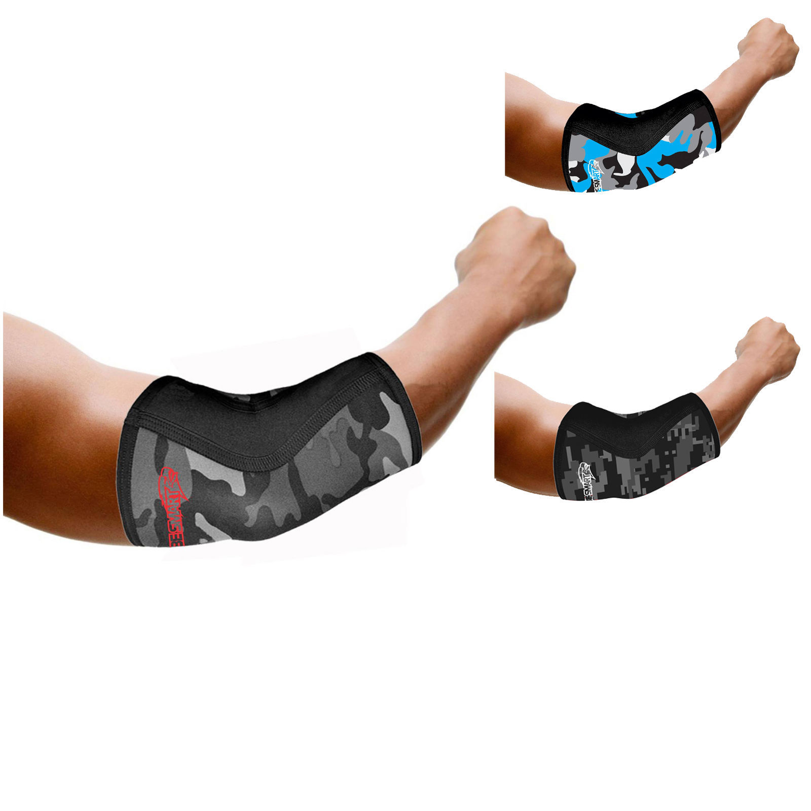 Elbow Sleeves PAIR Support & Compression for Weightlifting Power-lifting 5mm