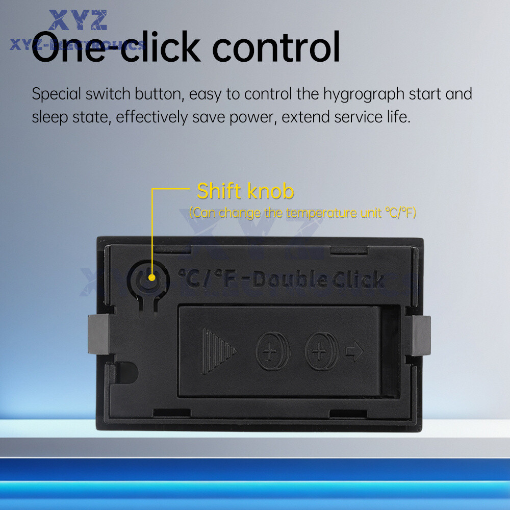 HM20 Embedded Thermo-Hygrometer Temperature and Humidity Meter ℃/℉ Switchable
