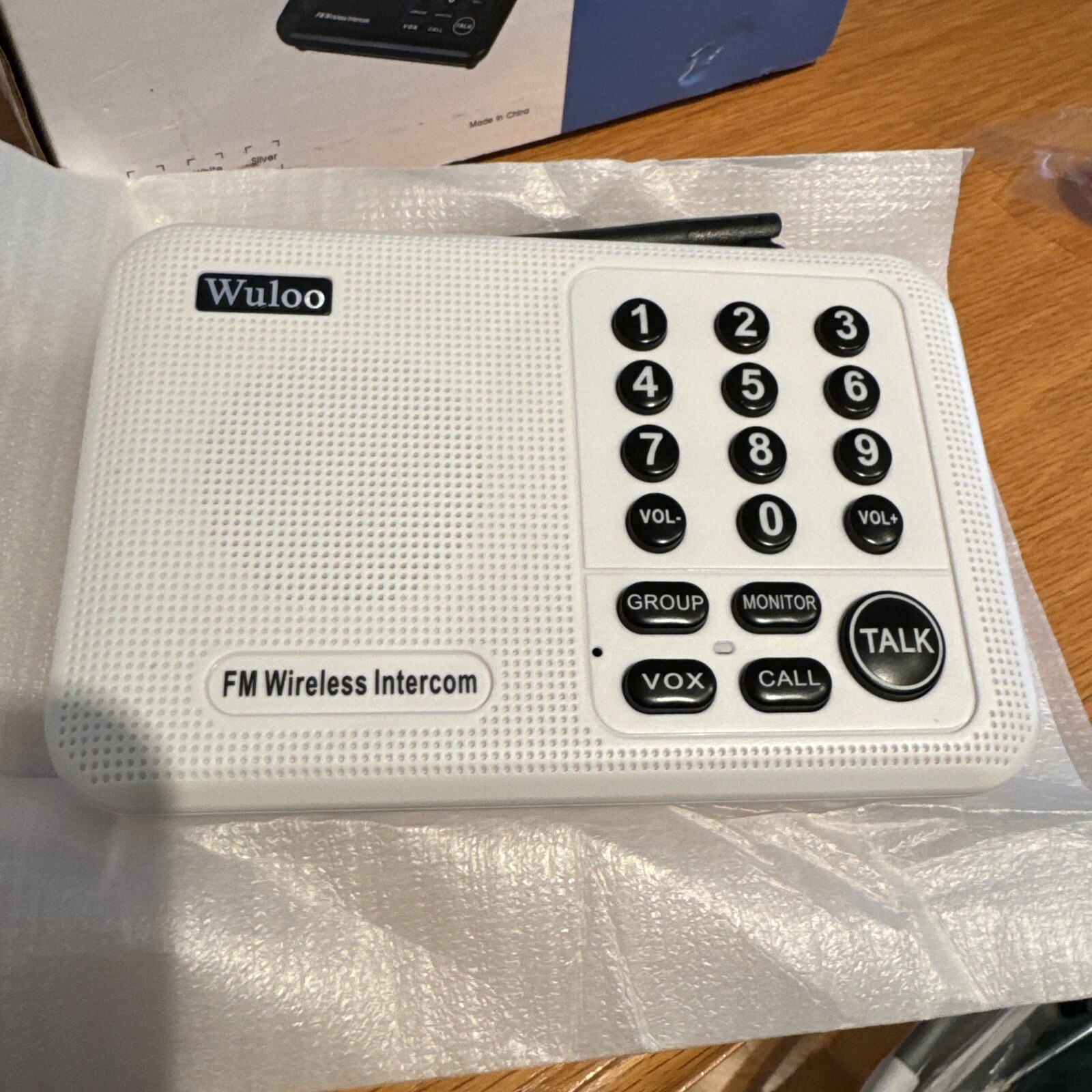 Wuloo Wireless 1 Mile Range Home Intercom System 2 Pack Wl-666 Multi Channel