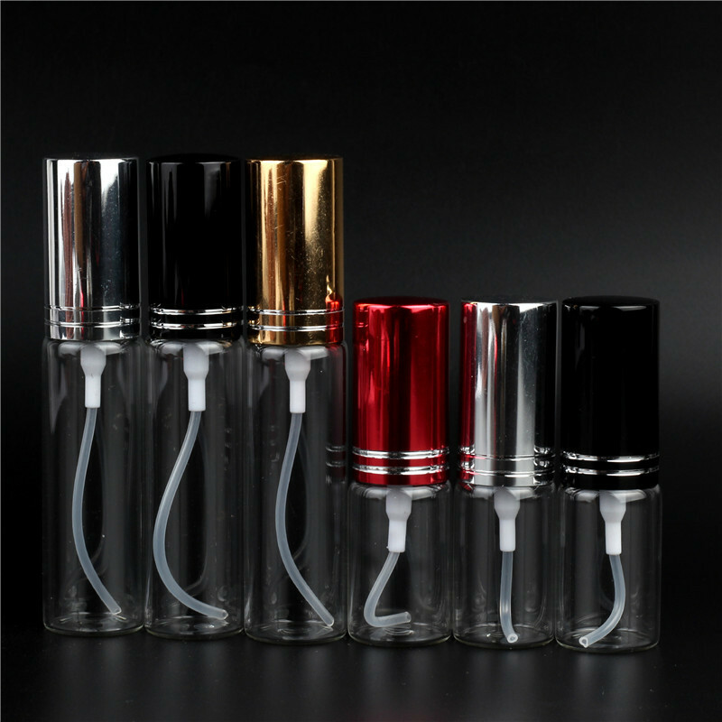 5pcs 5ml 10ml Travel Glass Perfume Atomizer Empty Small Spray Bottle
