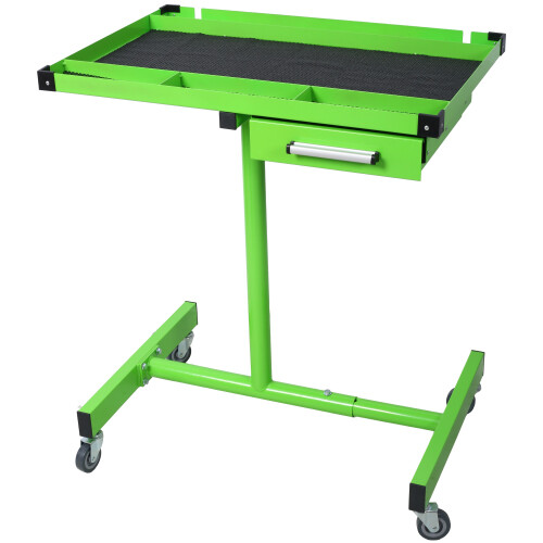Heavy Duty Adjustable Work Table Bench With Drawer 220 lbs Rolling Tool Cart
