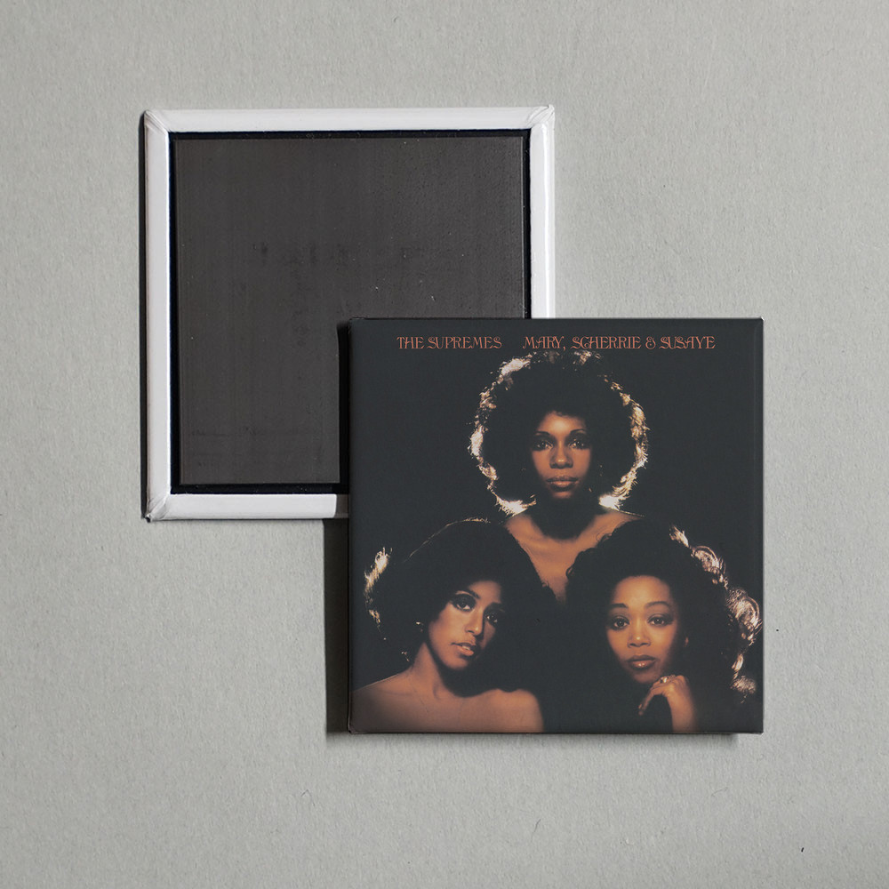 The Supremes - Mary, Scherrie & Susaye Album Cover Locker Fridge Magnet
