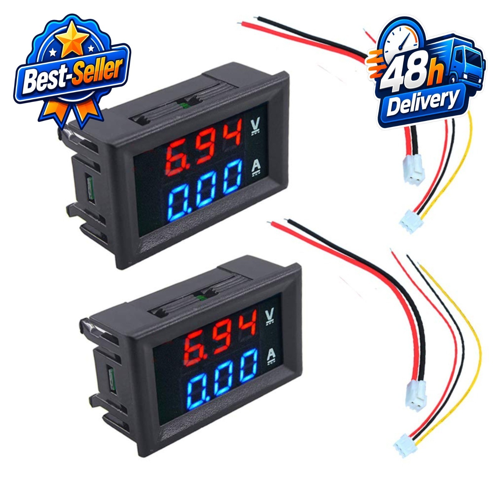 HiLetgo 0.28" Digital Voltmeter Ammeter DC 100V 10A Tester