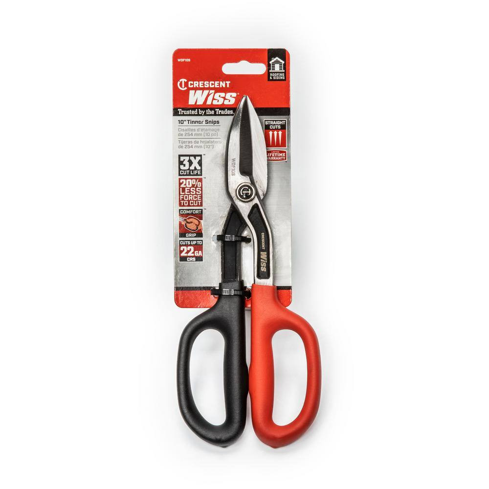 Wiss Tinner Snips Aviation Shears Sheet Metal Cutter HVAC Straight Cut Heavyduty