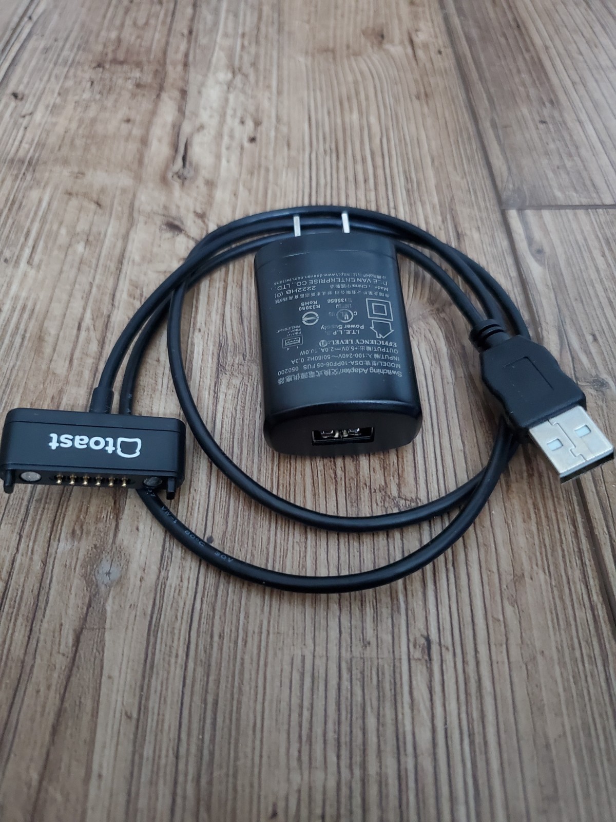 Genuine OEM Toast Flex POS Go 2 Handheld Charger Charging Cable w/ USB Adapter