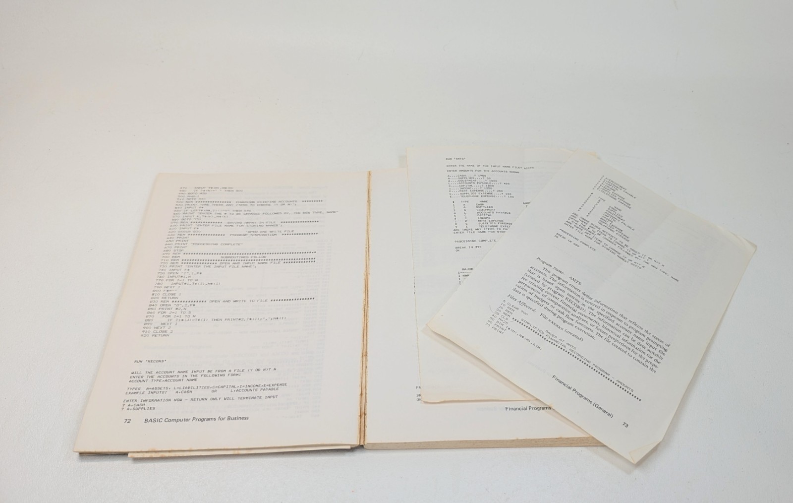 Business Programs for TRS-80 Model I/III And Getting Started With TRS-80 Basic