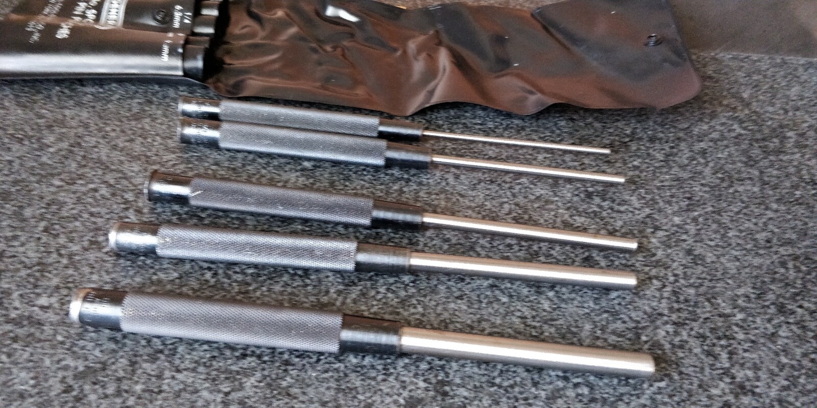GENERAL SPC-76 DRIVE PIN PUNCHES w/PLASTIC CASE