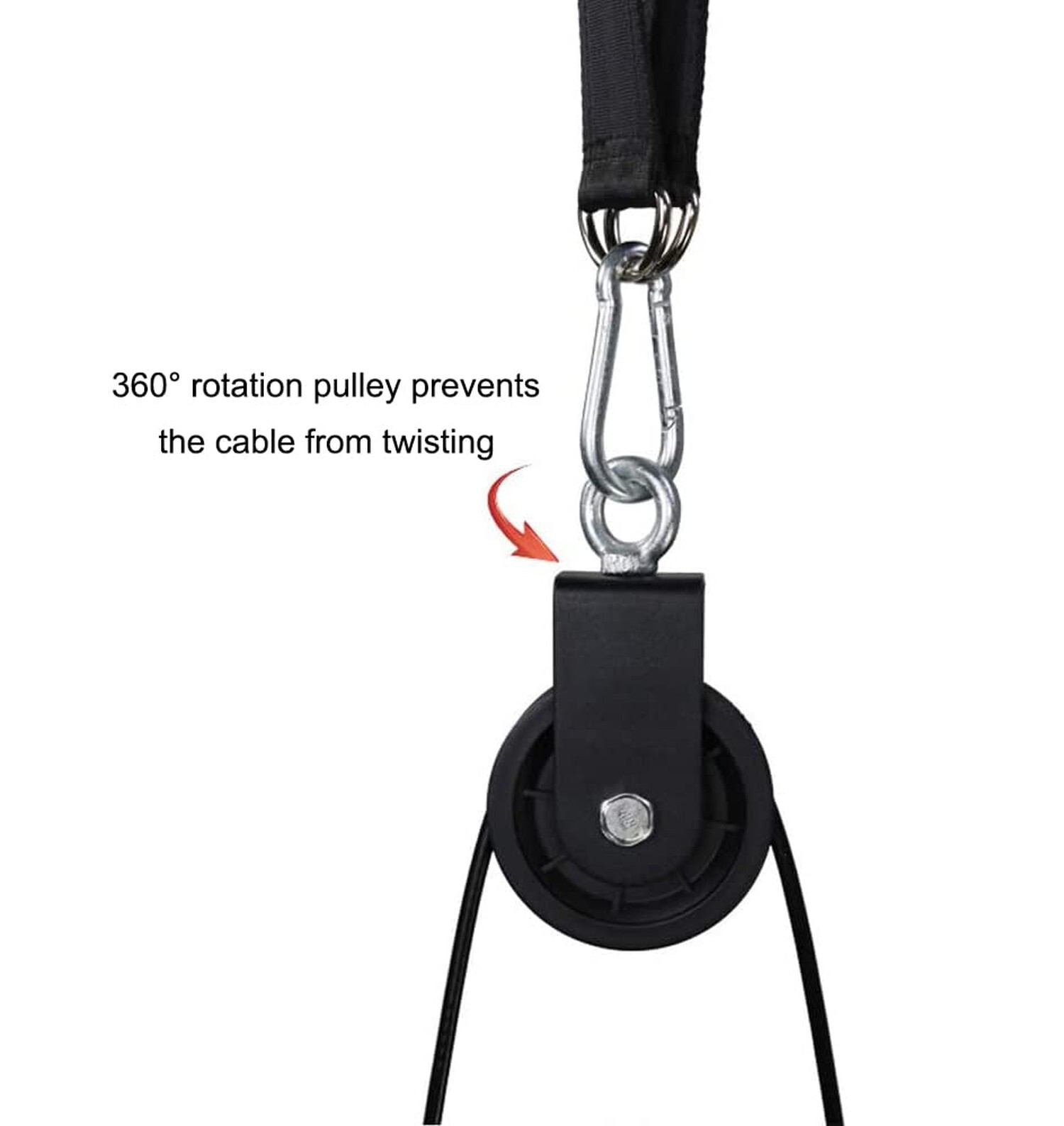 LFJ LAT Pull Down and Lift Weight Pulley System Cable Machine Pulley Attachme...