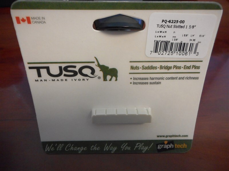 NEW - Graph Tech 1-5/8" Slotted Nut, Flat Bottom - TUSQ, PQ-6225-00