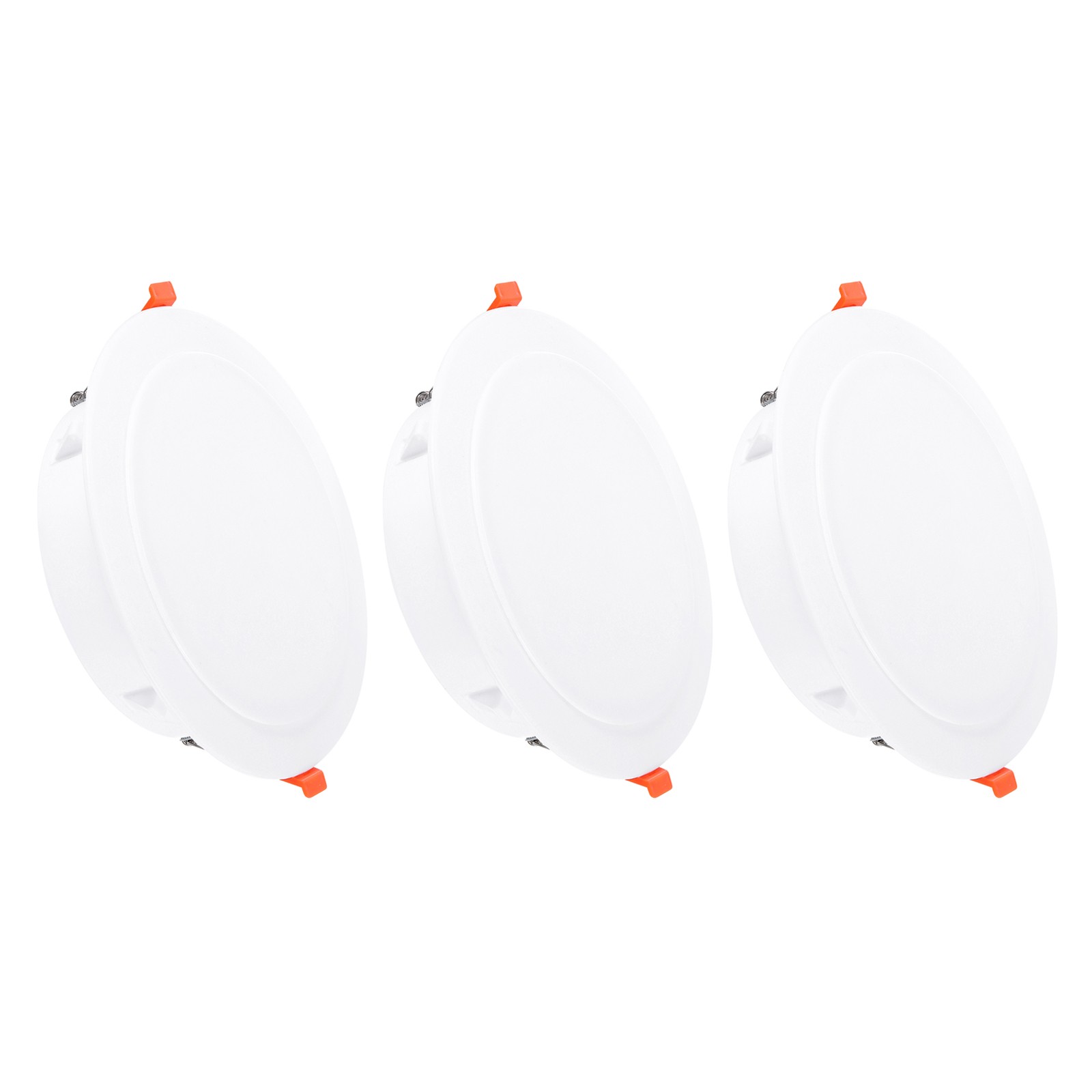 3Pack 6.5" Spring Ceiling Cover Plate Suitable for 4.9-6.1" Round Hole, White