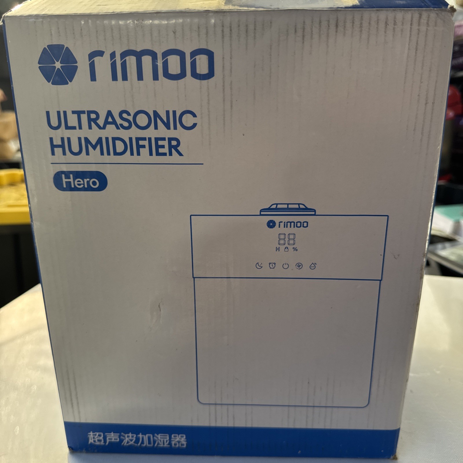 Rimoo Hero Ultrasonic Humidifier Cool Mist Tabletop Digital Display