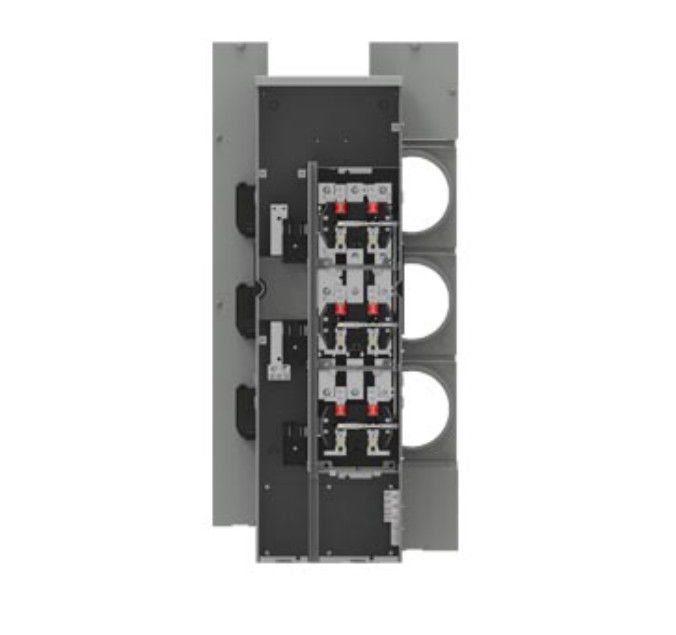 SIEMENS WML33100RJ 100A 3 POSITION 3PH 7-JAW RINGLESS METER STACK