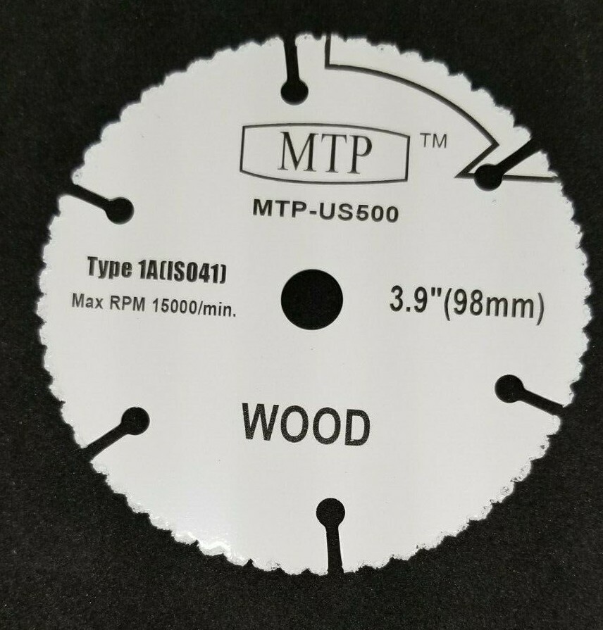 Ultra-Saw 4" Blade Wood/Plastic Carbide Blade Circular For Dremel US500-01 7/16"