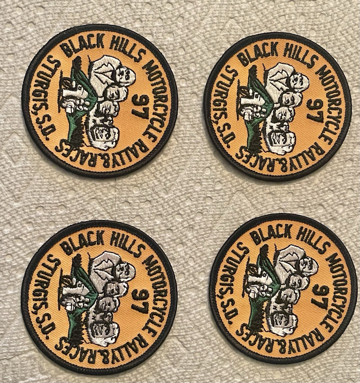 1997 4 Sturgis Black Hills South Dakota Motorcycle Rally Race Collectible Patch