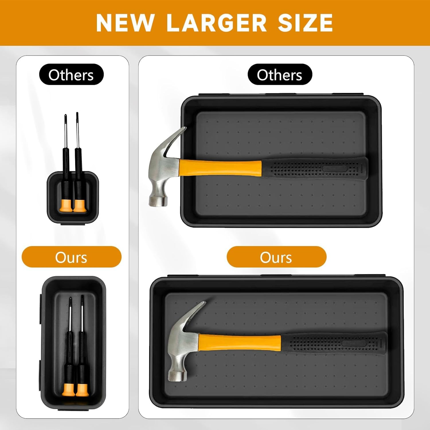 Tool Box Organizer Tray 60 PCS Toolbox Organization Storage