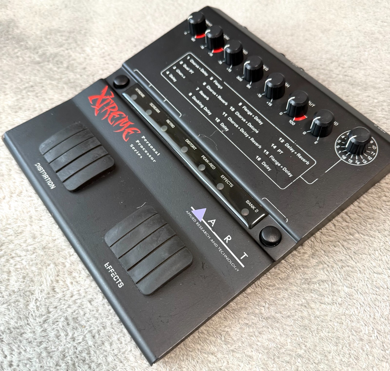 ART Xtreme Processor Distortion & Multi-Effects Guitar Pedal From Japan 0990