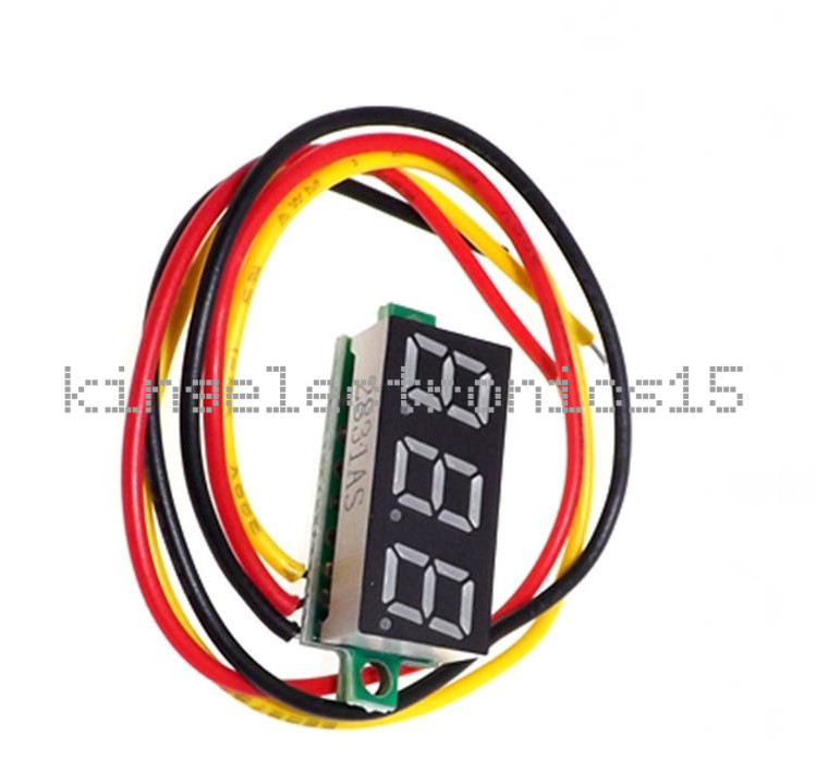 0.28" DC 0-100V / 2.5-30V 2/3-Wire Voltmeter LED Display Voltage Panel Meter K9