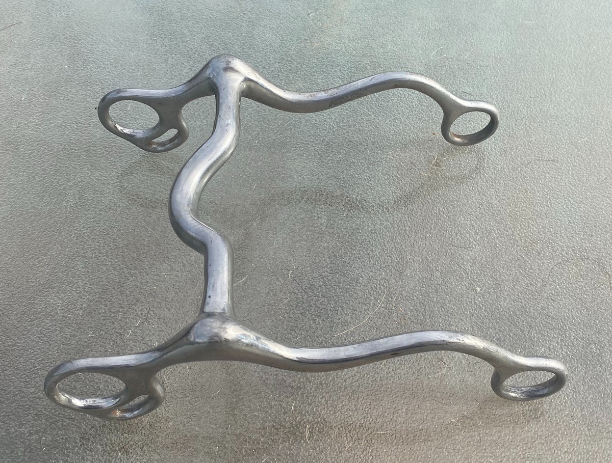 HORSE BIT - shanked center port - Partrade