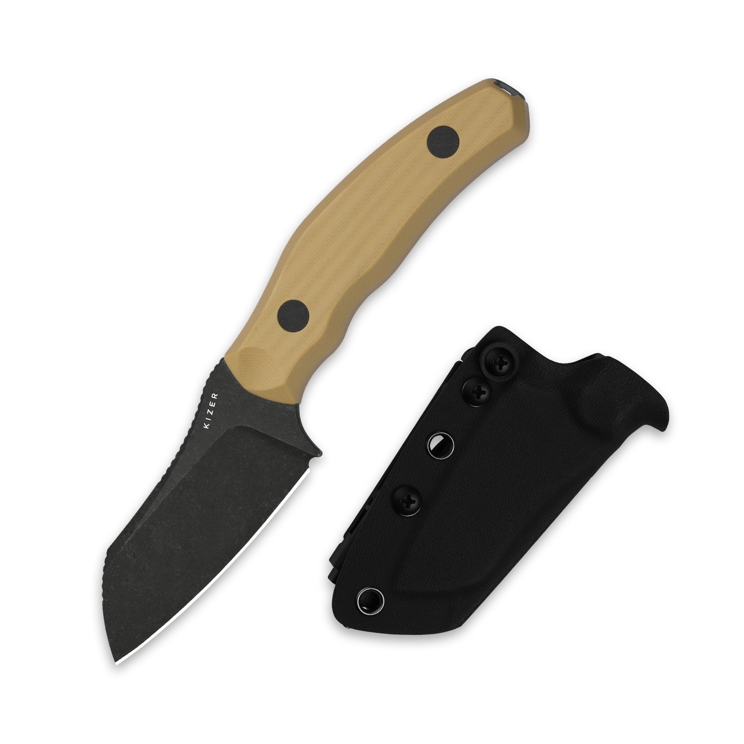 Kizer Bulldog Fix EDC Fixed Knife 14C28N Blade G10 Handle Camping 1116A2