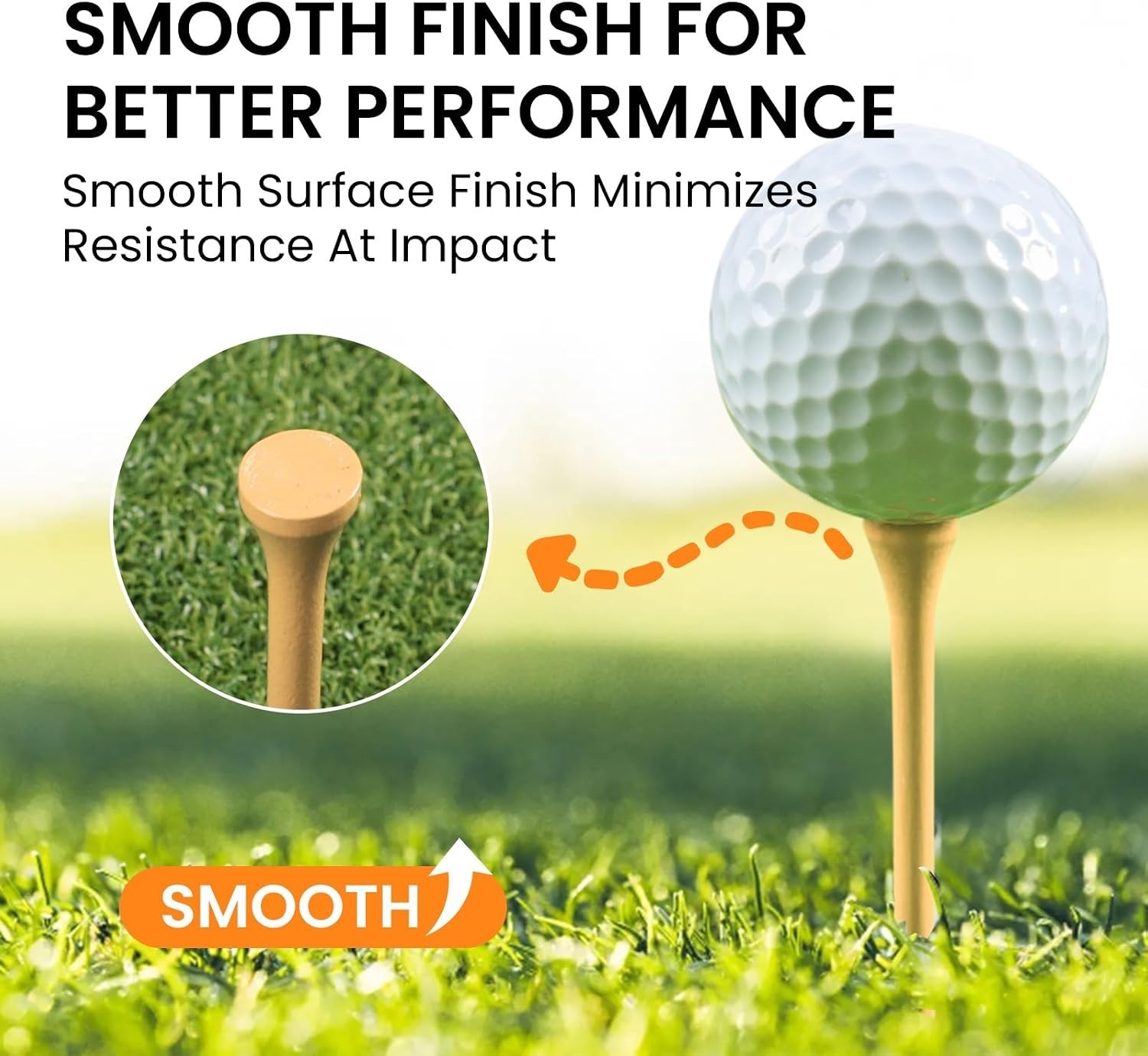Bamboo Golf Tees 1000 Count Pack