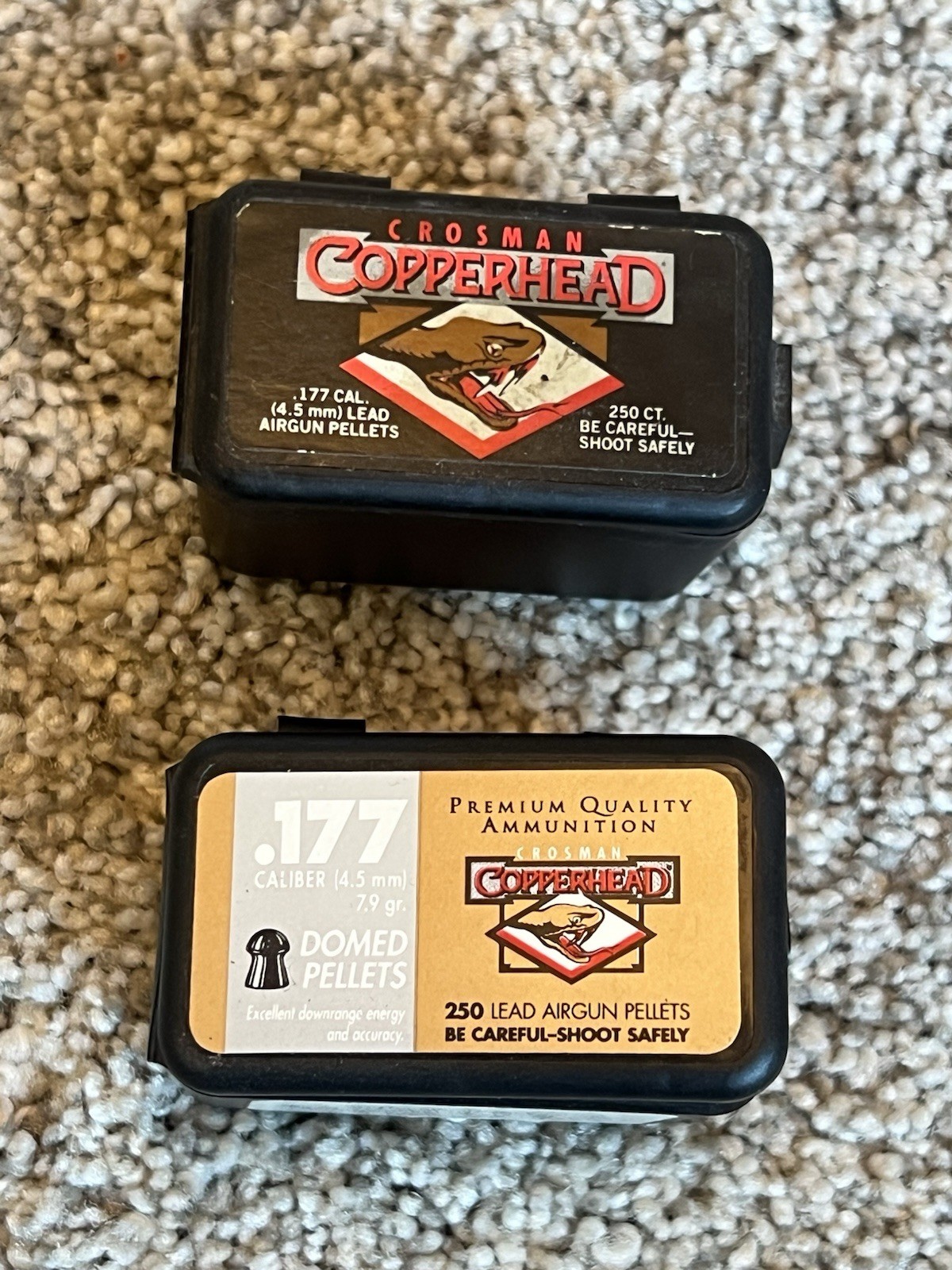 Crosman Copperhead .177  Pellets.  2 Boxes Partially Full.