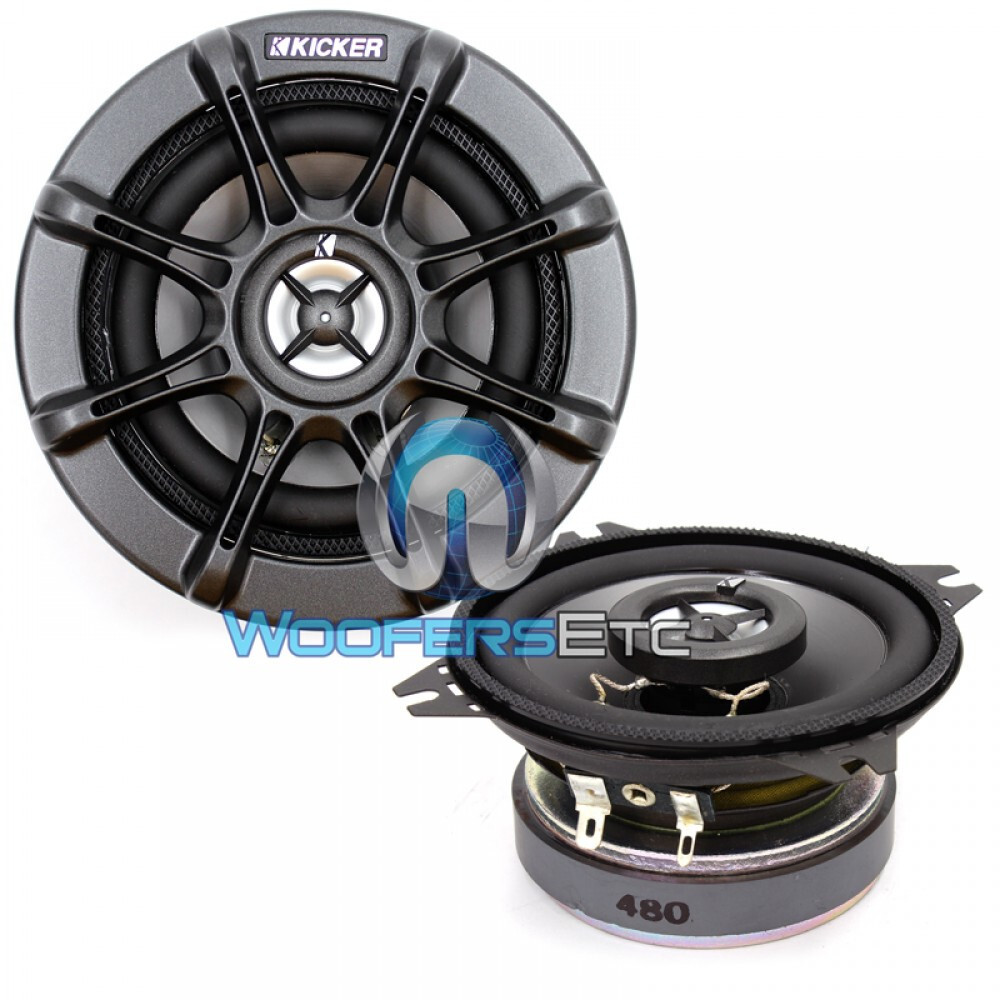 KICKER 11KS40 4" 2-WAY DOME TWEETERS COAXIAL 4-OHM CAR AUDIO SPEAKERS NEW
