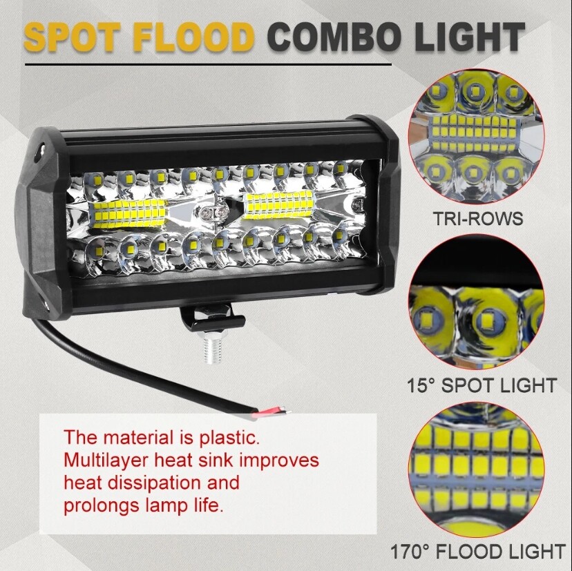 2PCS 7'' LED WORK LIGHTS for Caterpillar Construction Equipment Forklift Tractor
